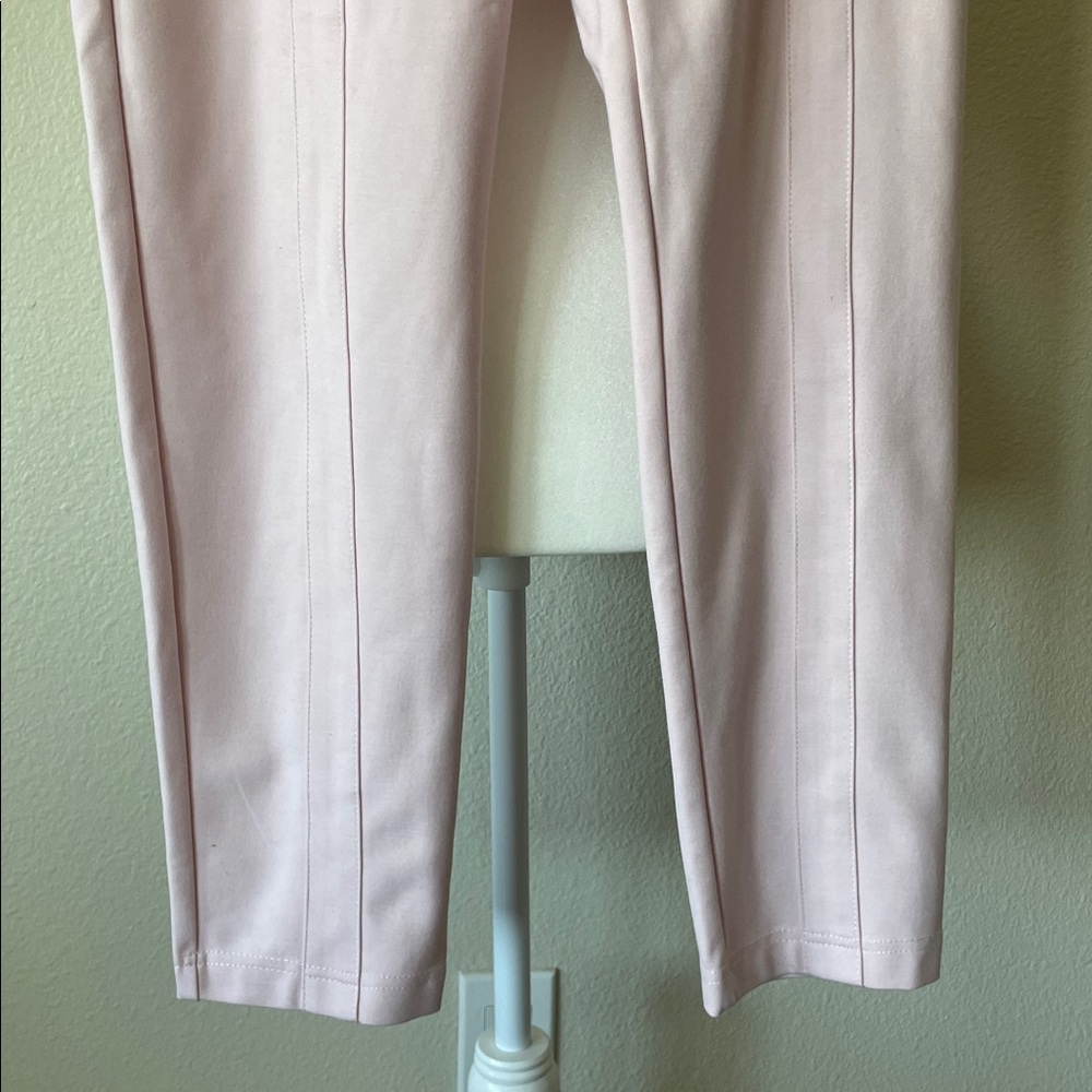 Betabrand Blush Pink High-Rise Tailored Ankle Yoga Dress Pants with Belt Size M - Picture 6 of 10